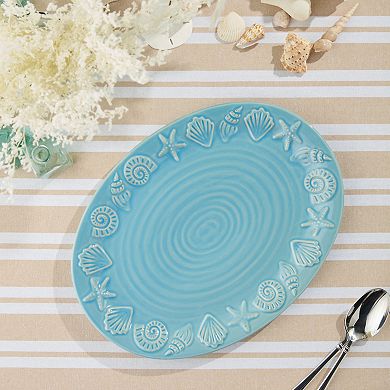 Certified International Coastline Oval Platter