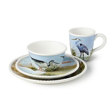 Certified International Coastal Birds 16-Piece Dinnerware Set