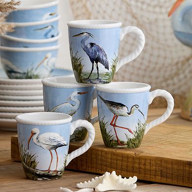 Certified International Coastal Birds 16-Piece Dinnerware Set