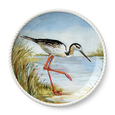 Certified International Coastal Birds Set of 4 Dinner Plates