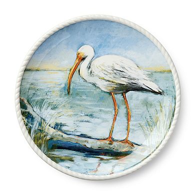 Certified International Coastal Birds Set of 4 Dinner Plates