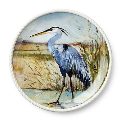 Certified International Coastal Birds Set of 4 Dinner Plates