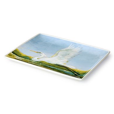 Certified International Coastal Birds Rectangular Platter