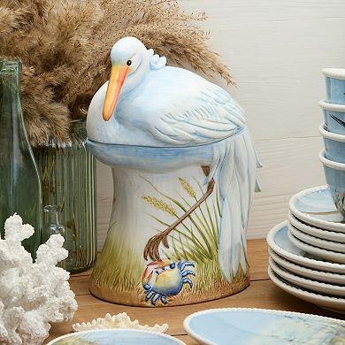 Certified International Coastal Birds 3-D Cookie Jar