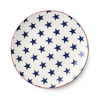 Certified International Patriotic Set of 6 Salad Plates