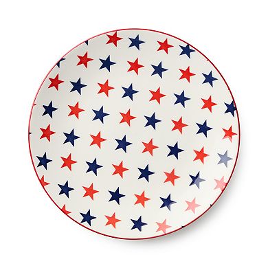 Certified International Patriotic Set of 6 Salad Plates