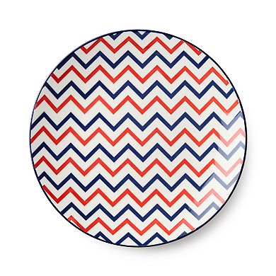 Certified International Patriotic Set of 6 Salad Plates