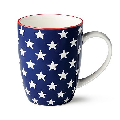 Certified International Patriotic Pad Print Set of 6 Mugs