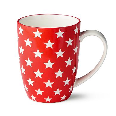 Certified International Patriotic Pad Print Set of 6 Mugs