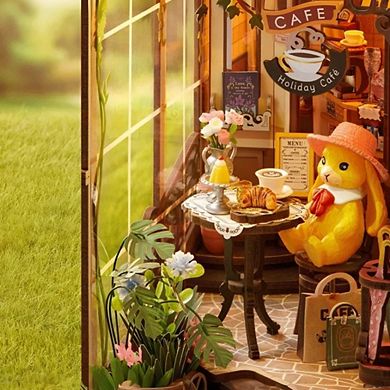 DIY 3D Book Nook Kit: Holiday Cafe 171 pieces