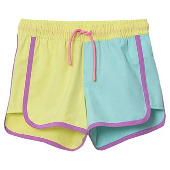 Girls 2-16 Lands' End Colorblock Swim Board Shorts
