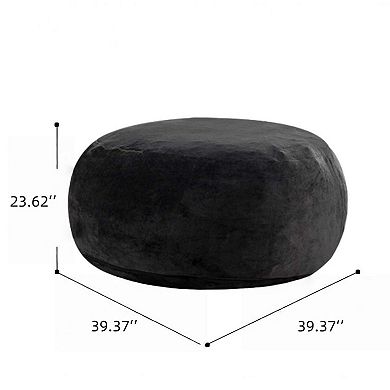 Memory Foam Bean Bag Chair with Removable Flannel Cover for Adults Teens
