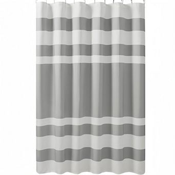 Waffle Weave Shower Curtain with Water Repellent Treatment
