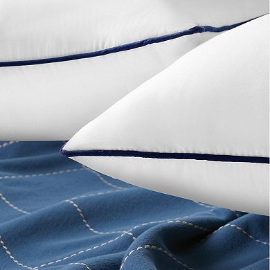 Throw Pillow Inserts Set of 2 Down Alternative with Zipper Firm Support