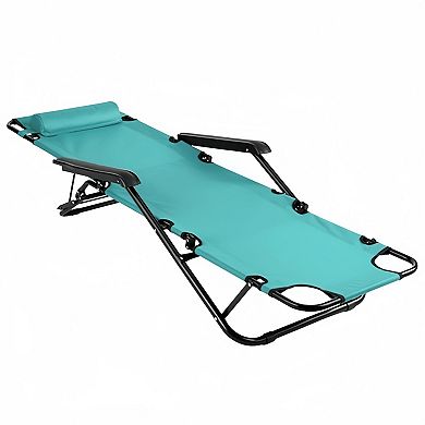 Portable Dual Purpose Extendable Folding Reclining Chair