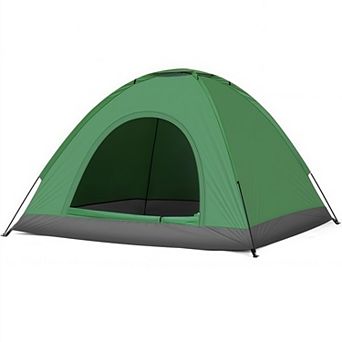 3 to 4 Person Camping Dome Tent with Waterproof Floor