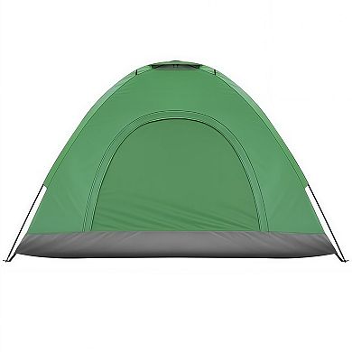 3 to 4 Person Camping Dome Tent with Waterproof Floor