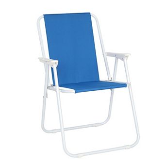 Oxford Cloth Iron Outdoor Folding Beach Chair Portable