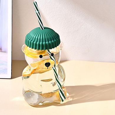 Borosilicate Glass Straw Cup Heat Resistant Drinkware