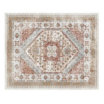 Washable Anti Skid Tear Resistant Low Pile Area Rug Floor Mat