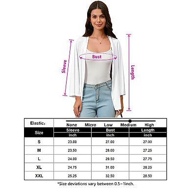 Lightweight Open Front Casual Loose Cardigan Sweaters Batwing Long Sleeve Drape Cardigans for Women
