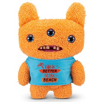 Fuggler Vacay Vibes by ZURU, Funny Ugly Monster, Plush, Collectible, Toy (Reek-O - Orange)