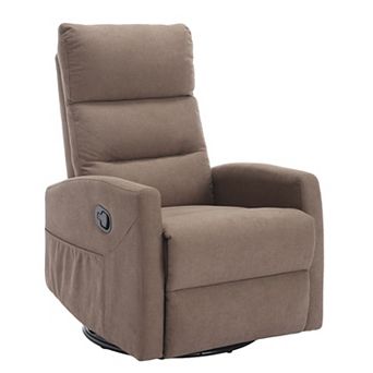 Merax Recliner Chair with Rocker and Swivel in Fabric for Living Room