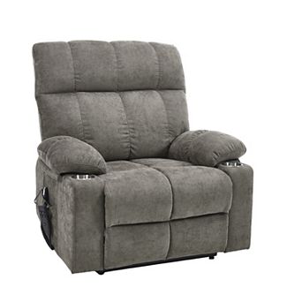Merax Motor Infinite Position Up to 350 LBS Chenille Power Lift Recliner Chair