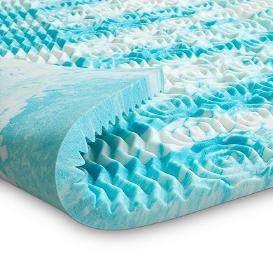 Opoiar 2-Inch Cooling Gel Memory Foam Mattress Topper, Breathable Design for Added Comfort