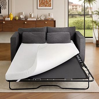 Opoiar 4-Inch Cooling Gel Memory Foam Sofa Bed Mattress, Washable Cover