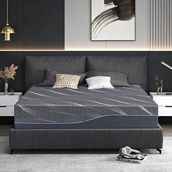 Opoiar 12-Inch Twin XL Memory Foam Mattress with Firm Cooling Gel Design and Fiberglass-Free Cover