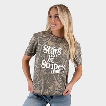 Stars And Stripes Retro - Women's Heavyweight Crew