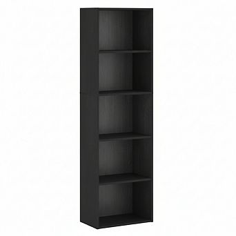 ZUQIETA 5-Cube Open Bookshelf, 52" Tall for Living Room, Bedroom & Home Office (Blackwood Finish)