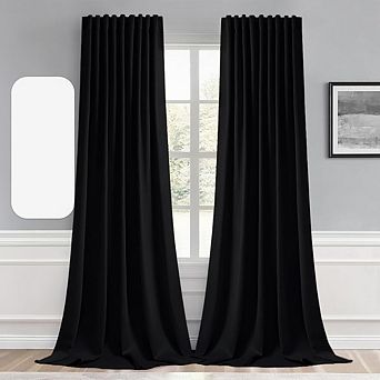 KSIZUIS Professional Blackout Curtains - 120” Long Thermal Insulated Set of 2 Panels