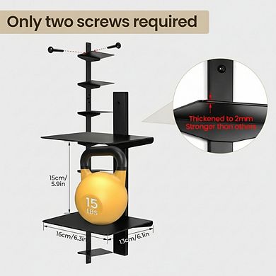 ZUQIETA 4-Pack Invisible Floating Bookshelves, 8-Tier Wall Mounted Spine Tower for Home Office