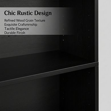 ZUQIETA 6-Tier Open Bookcase, 70.6" Tall Floor Shelves for Home Office & Living Room Display Storage