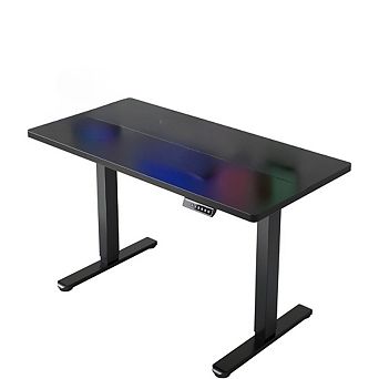 KSIZUIS 4-Memory Electric Standing Desk - 48"x24" Adjustable Height with Cable Manager & Headphone H