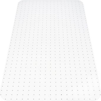 KSIZUIS Anti-Slip Chair Mat for Carpet - 32.5"x48" Heavy Duty, Smooth Glide & Clear