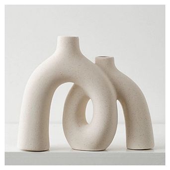 Boho Style Decorative Vases - Modern Matte Ceramic for Home Decor: Living Room, Shelf, Mantle