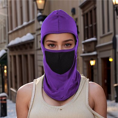 Ice Silk Solid Balaclava Face Mask for Cold Weather Protection 1 Pc