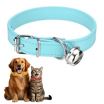 1 pc PU Leather Dog Collars Pet Basic Soft Padded Adjustable Buckle