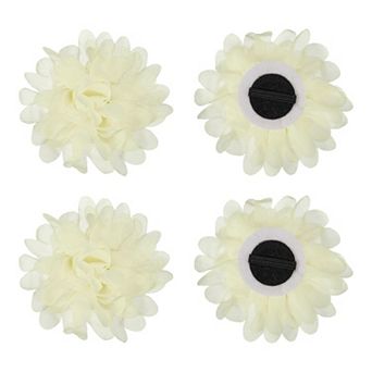 Pet Flower Charms Soft Chiffon Cats Collar 4 pc