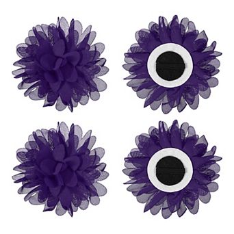 Pet Flower Charms Soft Chiffon Cats Collar 4 pc