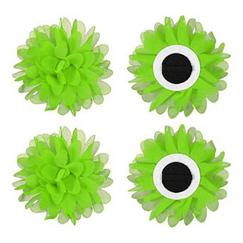 Pet Flower Charms Soft Chiffon Cats Collar 4 pc