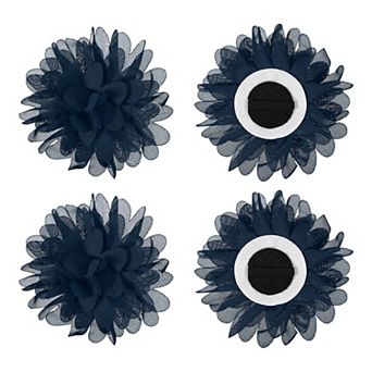 Pet Flower Charms Soft Chiffon Cats Collar 4 pc