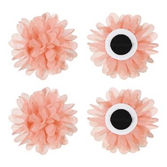 Pet Flower Charms Soft Chiffon Cats Collar 4 pc