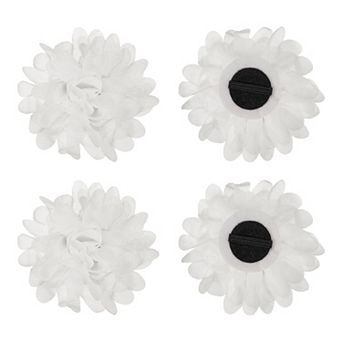 Pet Flower Charms Soft Chiffon Cats Collar 4 pc