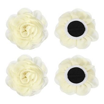 4 pc Chiffon Pet Collar Bow Tie Floral Grooming Supplies