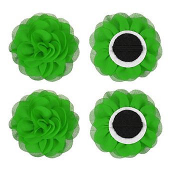 4 pc Chiffon Pet Collar Bow Tie Floral Grooming Supplies