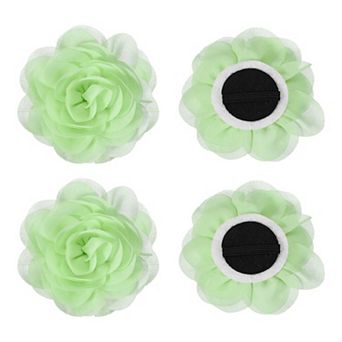 4 pc Chiffon Pet Collar Bow Tie Floral Grooming Supplies Grape NO SIZE